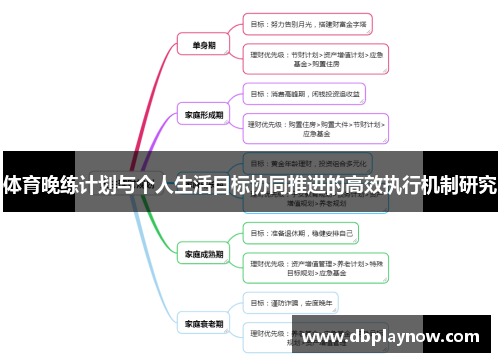 体育晚练计划与个人生活目标协同推进的高效执行机制研究
