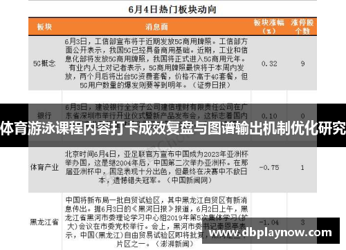 体育游泳课程内容打卡成效复盘与图谱输出机制优化研究